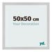 Marco de Fotos 50x50cm Acero Inoxidable MDF Bologna Delantera Tamano | Yourdecoration.es
