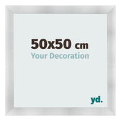 Marco de Fotos 50x50cm Aluminio Cepillado MDF Pisa Delantera Tamano | Yourdecoration.es