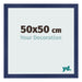 Marco de Fotos 50x50cm Azul Oscuro Barrido MDF Bologna Delantera Tamano | Yourdecoration.es