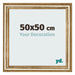 Marco de Fotos 50x50cm Dorado Antiguo MDF Lazio Delantera Tamano | Yourdecoration.es