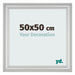 Marco de Fotos 50x50cm Plateado Mate MDF Lazio Delantera Tamano | Yourdecoration.es