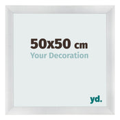 Marco de Fotos 50x50cm Plateado Negro Barrido MDF Pisa Delantera Tamano | Yourdecoration.es