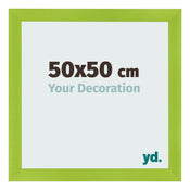 Marco de Fotos 50x50cm Verde MDF Pisa Delantera Tamano | Yourdecoration.es