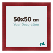 Marco de Fotos 50x50cm Vino Tinto Barrido MDF Pisa Delantera Tamano | Yourdecoration.es