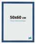 Marco de Fotos 50x60 cm Azul Oscuro MDF Bologna Delantera Tamano | Yourdecoration.es