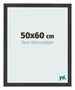 Marco de Fotos 50x60 cm Negro Mate MDF Bologna Delantera Tamano | Yourdecoration.es
