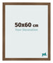 Marco de Fotos 50x60 cm Roble Rustico MDF Bologna Delantera Tamano | Yourdecoration.es