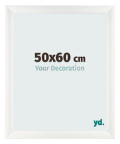 Marco de Fotos 50x60cm Blanco Vintage MDF Pisa Delantera Tamano | Yourdecoration.es