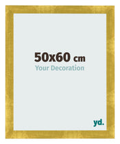 Marco de Fotos 50x60cm Dorado Vintage MDF Pisa Delantera Tamano | Yourdecoration.es