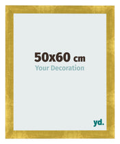 Marco de Fotos 50x60cm Dorado Vintage MDF Pisa Delantera Tamano | Yourdecoration.es
