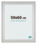 Marco de Fotos 50x60cm Plateado Mate MDF Lazio Delantera Tamano | Yourdecoration.es