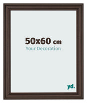 Marco de Fotos 50x60cm Roble Oscuro MDF Lazio Delantera Tamano | Yourdecoration.es