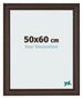 Marco de Fotos 50x60cm Roble Oscuro MDF Lazio Delantera Tamano | Yourdecoration.es