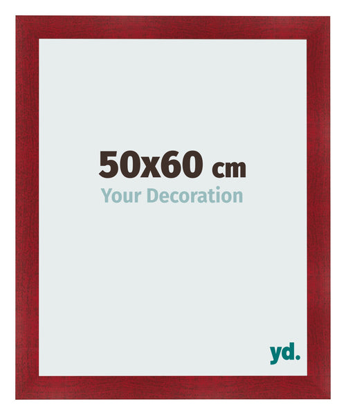 Marco de Fotos 50x60cm Vino Tinto Barrido MDF Pisa Delantera Tamano | Yourdecoration.es
