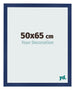Marco de Fotos 50x65cm Azul Oscuro Barrido MDF Bologna Delantera Tamano | Yourdecoration.es