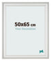 Marco de Fotos 50x65cm Blanco Barrido MDF Lazio Delantera Tamano | Yourdecoration.es