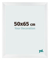 Marco de Fotos 50x65cm Blanco Vintage MDF Pisa Delantera Tamano | Yourdecoration.es