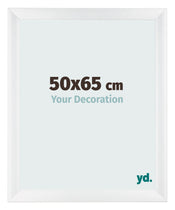 Marco de Fotos 50x65cm Blanco Vintage MDF Pisa Delantera Tamano | Yourdecoration.es