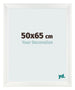 Marco de Fotos 50x65cm Blanco Vintage MDF Pisa Delantera Tamano | Yourdecoration.es