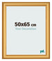 Marco de Fotos 50x65cm Dorado Matte MDF Lazio Delantera Tamano | Yourdecoration.es