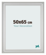 Marco de Fotos 50x65cm Plateado Mate MDF Lazio Delantera Tamano | Yourdecoration.es