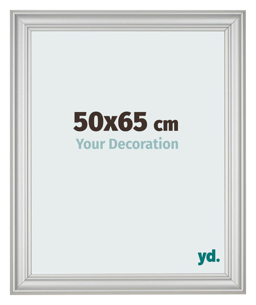 Marco de Fotos 50x65cm Plateado Mate MDF Lazio Delantera Tamano | Yourdecoration.es
