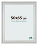 Marco de Fotos 50x65cm Plateado Mate MDF Lazio Delantera Tamano | Yourdecoration.es