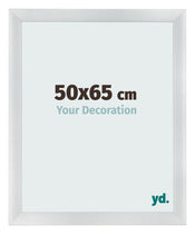 Marco de Fotos 50x65cm Plateado Negro Barrido MDF Pisa Delantera Tamano | Yourdecoration.es