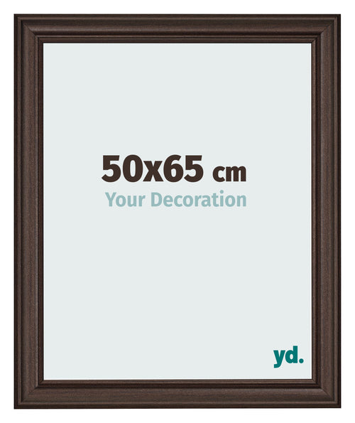 Marco de Fotos 50x65cm Roble Oscuro MDF Lazio Delantera Tamano | Yourdecoration.es