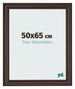 Marco de Fotos 50x65cm Roble Oscuro MDF Lazio Delantera Tamano | Yourdecoration.es