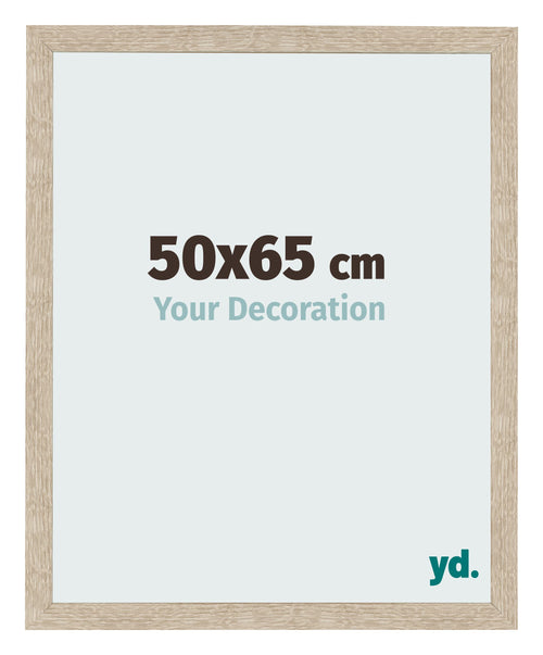 Marco de Fotos 50x65cm Roble Sonoma MDF Bologna Delantera Tamano | Yourdecoration.es