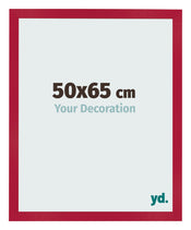 Marco de Fotos 50x65cm Rojo MDF Bologna Delantera Tamano | Yourdecoration.es