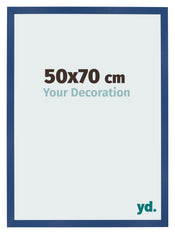 Marco de Fotos 50x70 cm Azul Oscuro MDF Bologna Delantera Tamano | Yourdecoration.es
