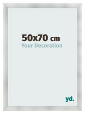 Marco de Fotos 50x70cm Aluminio Cepillado MDF Pisa Delantera Tamano | Yourdecoration.es