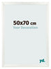 Marco de Fotos 50x70cm Blanco Vintage MDF Pisa Delantera Tamano | Yourdecoration.es