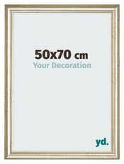 Marco de Fotos 50x70cm Brillo Metalico MDF Lazio Delantera Tamano | Yourdecoration.es
