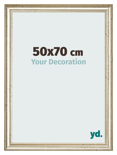 Marco de Fotos 50x70cm Brillo Metalico MDF Lazio Delantera Tamano | Yourdecoration.es