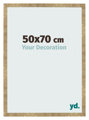Marco de Fotos 50x70cm Dorado Antiguo MDF Bologna Delantera Tamano | Yourdecoration.es