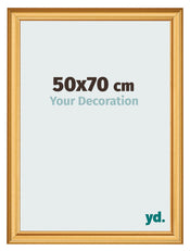 Marco de Fotos 50x70cm Dorado Matte MDF Lazio Delantera Tamano | Yourdecoration.es
