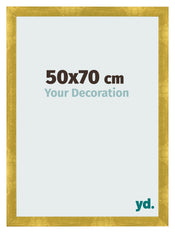 Marco de Fotos 50x70cm Dorado Vintage MDF Pisa Delantera Tamano | Yourdecoration.es