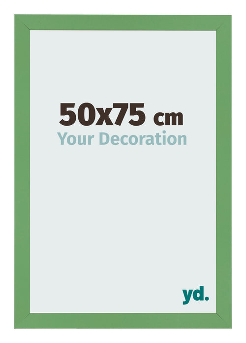 Marco de Fotos 50x75 cm Verde MDF Bologna Delantera Tamano | Yourdecoration.es