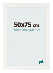 Marco de Fotos 50x75cm Blanco Vintage MDF Pisa Delantera Tamano | Yourdecoration.es