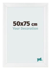 Marco de Fotos 50x75cm Blanco Vintage MDF Pisa Delantera Tamano | Yourdecoration.es