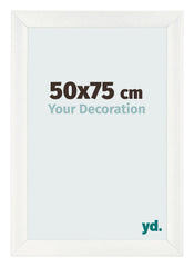 Marco de Fotos 50x75cm Blanco Vintage MDF Pisa Delantera Tamano | Yourdecoration.es