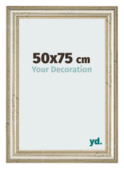 Marco de Fotos 50x75cm Brillo Metalico MDF Lazio Delantera Tamano | Yourdecoration.es