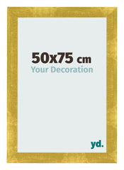 Marco de Fotos 50x75cm Dorado Vintage MDF Pisa Delantera Tamano | Yourdecoration.es