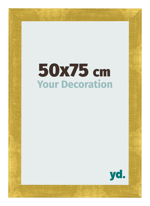 Marco de Fotos 50x75cm Dorado Vintage MDF Pisa Delantera Tamano | Yourdecoration.es