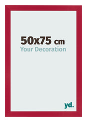 Marco de Fotos 50x75cm Rojo MDF Bologna Delantera Tamano | Yourdecoration.es