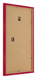 Marco de Fotos 50x75cm Rojo MDF Bologna Trasera Oblicuo | Yourdecoration.es