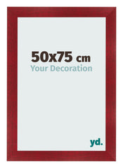 Marco de Fotos 50x75cm Vino Tinto Barrido MDF Pisa Delantera Tamano | Yourdecoration.es